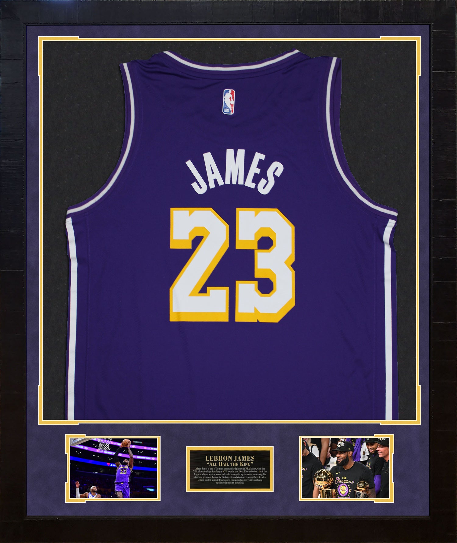 lebron james signed jersey lakers