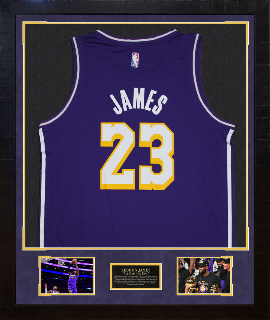 lebron signed lakers jersey