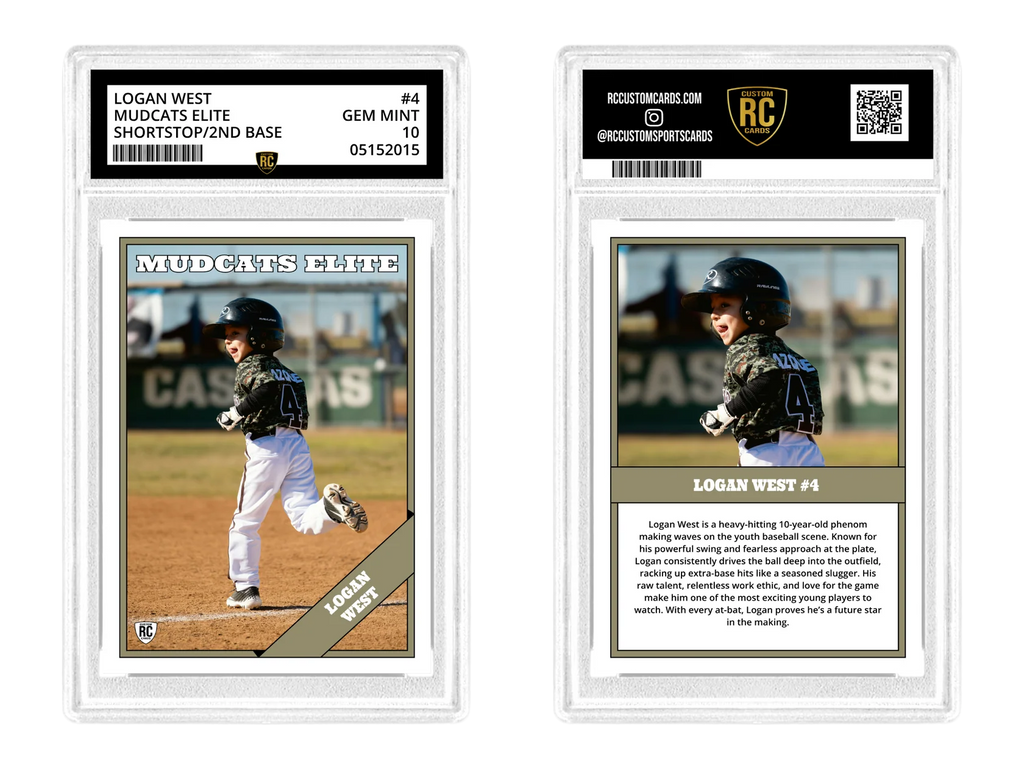 custom graded cards SWAG SLABS! and more Personalized Trading Card Display Solid
